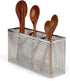Kitchen Utensil Chopsticks Perforated Holder with Hooks - 304 Stainless Steel Storage for Organizer Dishwasher Safe (Large Rectangle)...