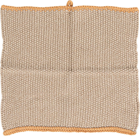 Creative Co-Op Square Cotton Knit (Set of 2) Dish Cloth, Multi (DF3785)...