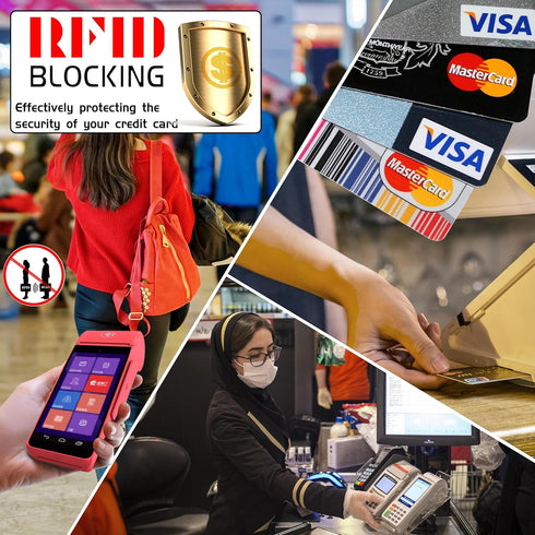 Wristlet Keychain Wallet for Women Slim Rfid Blocking Credit Card Holder Wristlet Zip Id Case Wallet Small Compact Leather Wallet Coin Purse for W...