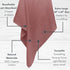 Organic Muslin Swaddle Blankets - 100% Soft Organic Cotton - Baby Girl Blanket and Baby Boy Blanket - Ideal Baby Registry Items Unisex Essentials ...