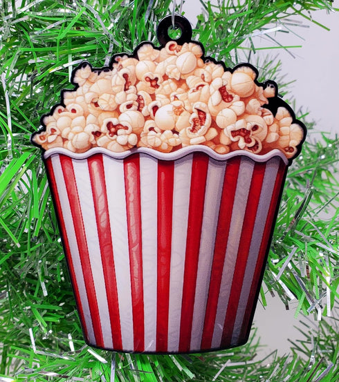 Popcorn Ornament - Movie Theater Popcorn Bucket...