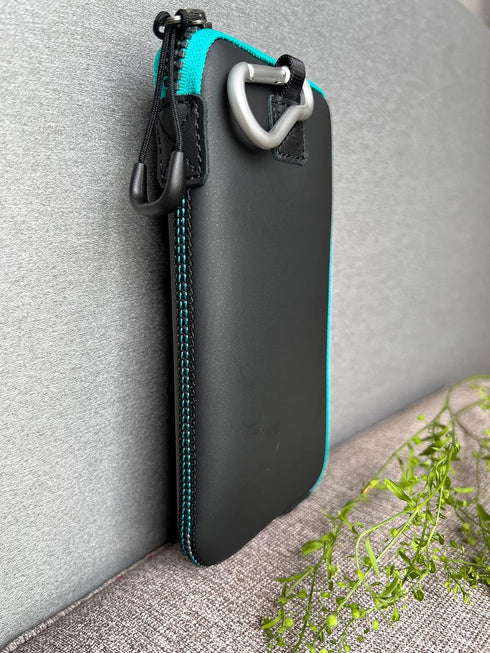 OneJoy Neoprene Phone Pouch, Lightweight Protective Cellphone Sleeve with Large Zipper Opening, Inner Pocket, Thermal Insulated, Durable Cell Phon...
