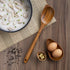 FAAY 13.5" Corner Spoon, LEFT Hand Scraper, Wooden Spoons for Cooking Handcraft from High Moist Resistance Golden Teak Wood | Durable, Healthy, Er...