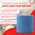 Ever Ready First Aid Self Adherent Cohesive Bandages 3" x 5 Yards - 12 Count, Rainbow Colors...