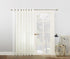 No. 918 - 50985 Emily Extra-Wide Sheer Voile Sliding Patio Door Curtain Panel, 100" x 84", Ivory...