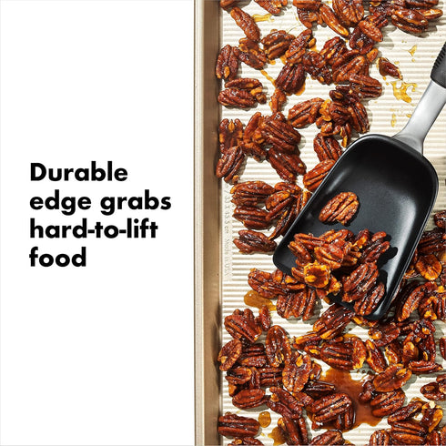 OXO Good Grips Sheet Pan Roasting Scoop for Vegetables and More, Black...