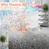Window Privacy Film Rainbow Window Clings 3D Decorative Stained Glass Vinyl Anti UV Static Cling Film Non-Adhesive Window Covering Film (11.8'' x ...