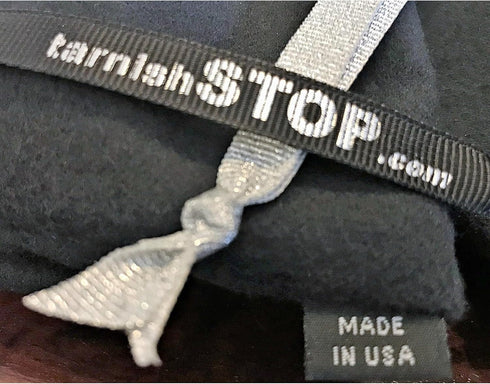 USA Made | T-STOP | Luxury Anti-Tarnish Bag for Silver Storage | Patented Proven Protection | Medium 18"x18" | Tuxedo Black...
