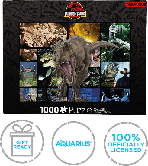 AQUARIUS Jurassic World Collage Puzzle (1000 Piece Jigsaw Puzzle) - Officially Licensed Jurassic World Merchandise & Collectibles - Glare Free - P...