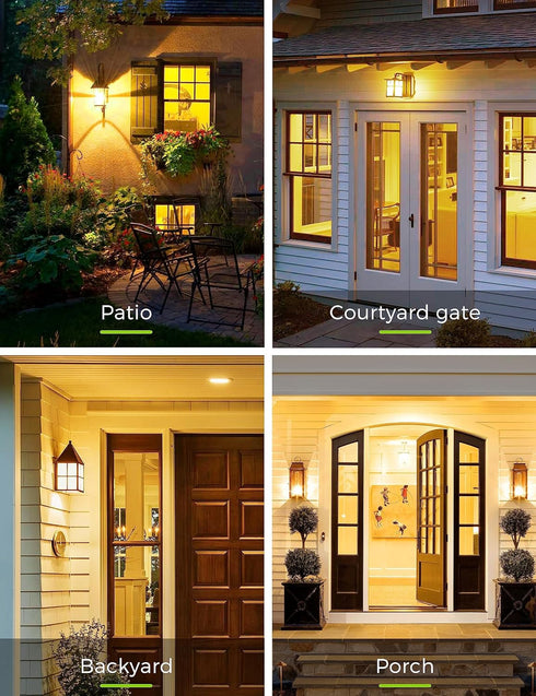 LOHAS Bug Light Bulb Yellow LED Bulbs, Outdoor Porch Lights, Amber Bedroom Night Light Bulb A15 Bugs LED Bulbs, 40W Equivalent E26 Edison Bulb(5W)...