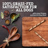 Rawhide Dog Treats | Healthy, Grass-Fed Buffalo Jerky Raw Hide Chews | Hickory Smoked Flavor | Jerky Twist, 16 Count...