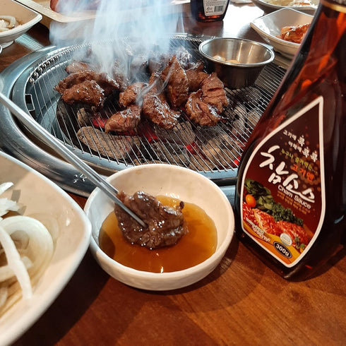 Woori Cham Sauce, Korean BBQ Soy Sauce, #1 Steak Sauce in Korea, Magic Sauce for Korean BBQ, Kalbi, Bulgogi, and Pickles, ??? (10.6Oz, 1) (1 Pack)...