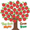 Apple Tree 1st School Bulletin Board - 81Pcs Tiny Seeds Grow Mighty Tree First Day of School Sign Cutouts, Back to School Chalkboard Decor Supplie...