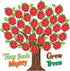 Apple Tree 1st School Bulletin Board - 81Pcs Tiny Seeds Grow Mighty Tree First Day of School Sign Cutouts, Back to School Chalkboard Decor Supplie...