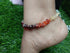 Natural Agate Stone With Seven Chakra Anklet For Chakra Baancing For Women's Accessories Healing Adjustable,multicolor...