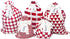 100% Cotton Gift Bags (Standard Set, Red), Set of 5 bags: three 16"x12" and two 10"x8"...