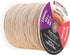 Mandala Crafts Nylon Satin Cord - 0.5mm Nylon Cord for Jewelry Making Beading - 164 Yds Braided Nylon Satin String Champagne Nylon String for Brac...