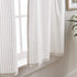 Martha Stewart Ticking Stripe 3-Piece Window Curtain Valance and Tiers Set, White Grey...