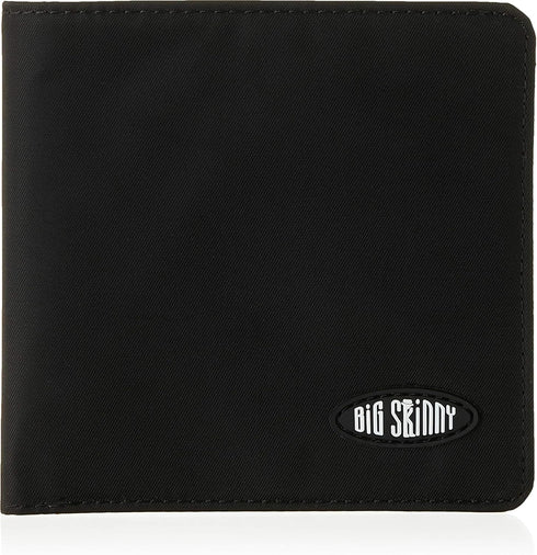 Big Skinny Men's World Bi-Fold Slim Wallet with Zippered Pocket, Holds Up to 35 Cards...