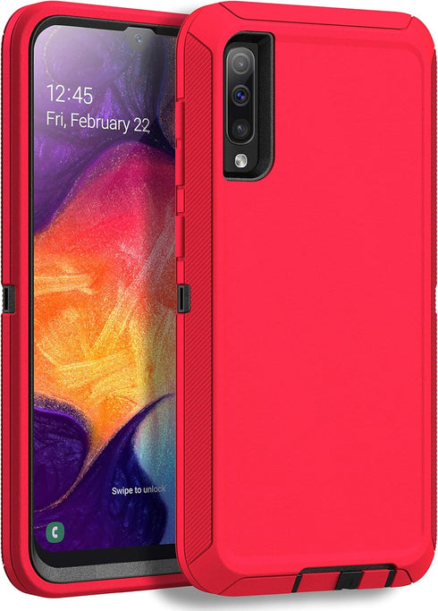 MXX Heavy Duty Compatible Case Made for Samsung Galaxy A50 - (No Screen Protector) Drop Protection Tough Case for Your Galaxy A50/ A50s/ A30s (Red...
