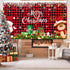 Irenare Christmas Banner Backdrop Santa Claus Reindeer Merry Christmas Banner Indoor for Xmas Holiday Party Photo Booth Photography Wall Hanging D...