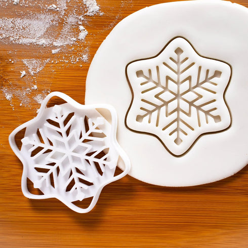 Set of 2 Snowflake cookie cutters (Style 1 and 2), 2 pieces - Bakerlogy...