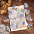 Gold Foil Floral Stickers (180 Pieces), Transparent Aesthetics Sticker Set Vintage Scrapbooking Stickers for Card Making Envelope Gift Wrapping Jo...