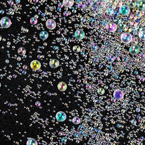 OIIKI 225g UV Resin Bubble Beads, Mini Transparent Colorful Beads, No Hole Tiny Beads, Coloful Resin Supplies Accessories for Resin Molds Resin Fi...