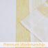Central Park Yellow and White Kitchen Window Curtain Valance Stripe Sheer Boucle Linen Window Curtain, Living Room Decorative Rod Pocket (54" W x ...