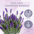 Butterfly Craze Lifelike Artificial Lavender Plants - Perfect for Crafting, Home Decor, and Weddings, Pair with Fake/Dried Flowers Like Purple Ros...