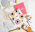 C.R. Gibson Bloom Double Sided Recipe Card Set, 4" W x 6" L, Yellow...
