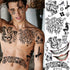 5 Sheets 3D Joker Tattoos Hand Face Halloween Makeup Kit, Smile Face Ghost Clown Damaged Joker Temporary Tattoo For Men Women Adults, Scary Prison...