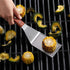 New Star Foodservice 36299 Wood Handle Heavy Duty Hamburger Turner/Spatula with Cutting Edge, 11.5"...
