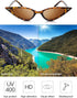 Frienda Vintage Cat Eye Leopard Sunglasses Retro Cat Eye Sunglasses for Women Men Classic Retro Designer Style Leopard (Brown) (Brown)...