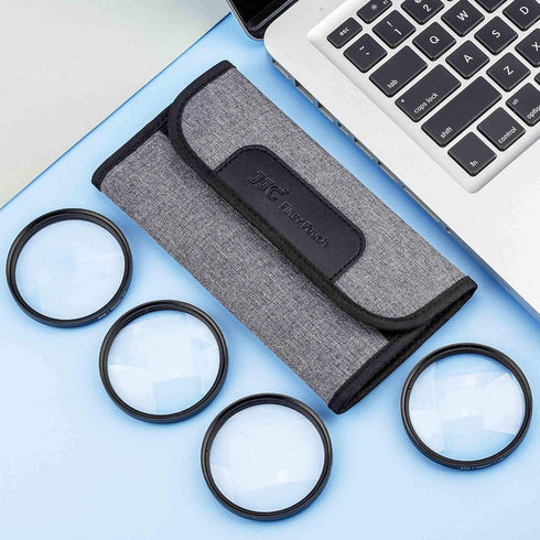 49mm Macro Close-Up Filter Set (+2 +4 +8 +10) Macro Filter Accessory with Filter Pouch for Canon EOS M6 Mark II M50 Mark II M200 with Canon EF-M 1...