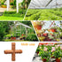 Drip Irrigation Fittings Barbed Cross Tee for 1/2" Irrigation Tubing(0.600" ID), 14 Pieces Barbed 4 Way Connectors, Drip Line 4 Way Couplings for ...
