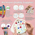 Moni Crafts - 4 Sets Starter Embroidery Kit for Beginners Adults and Kids - Learn 33 Stitches with Simple Embroidery Patterns DIY - Needlepoint Ha...