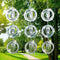 Bird Scare Discs Set, Highly Reflective Bird Reflectors Wind Spinner, Extra Sparkly Owl Wind Spinner Bird Devices to Scare Birds Away from Yards O...