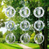 Bird Scare Discs Set, Highly Reflective Bird Reflectors Wind Spinner, Extra Sparkly Owl Wind Spinner Bird Devices to Scare Birds Away from Yards O...