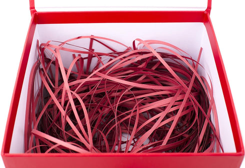 Hallmark Medium Gift Box with Lid and Shredded Paper Fill (Red 7 inch Box) for Birthdays, Graduations, Anniversaries, Christmas, Valentine's Day, ...