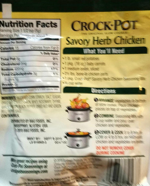 BBQ Pulled Pork, Hearty Beef Stew, Savory Herb Chicken, Savory Pot Roast - Slow Cooker Seasoning Mix - Variety Pack of 4 - 1.5 Oz Each...