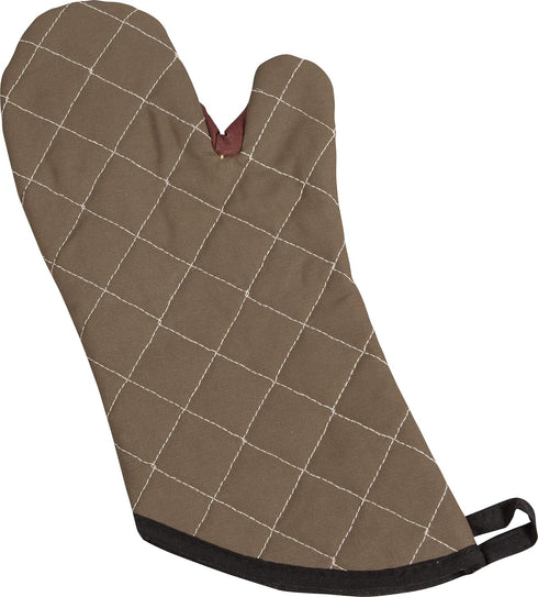 San Jamar 800FG13 BestGuard Commercial Heat Protection Up To 450° F Oven Mitts (Pair), 13" Length, Tan...
