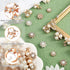 160 Pieces Pearl Rhinestone Buttons Faux Pearl Embellishments Flat Back Rhinestone Buttons for DIY Jewelry Making Wedding Decor Clothes Bag Shoes ...
