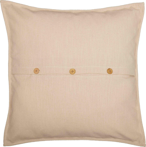 Piper Classics Market Place Blue Ticking Stripe Quilted Euro Sham...