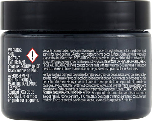 FolkArt 34938 Design Crème Paint, Classic Black, 3 oz, 3 Fl Oz (Pack of 1)...