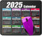 Calendar Mouse Pad with Non-Slip Rubber Base, Premium-Textured & Waterproof Mousepads with Stitched Edges, Mouse Pads for Computers, Laptop, PC, O...