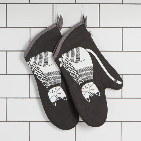 Now Designs Basic Oven Mitt, Purr Party, 2 Count...