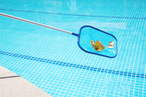 Aquatix Pro Pool Skimmer 5ft Long, 5 Section Connecting Pole with Hook Handle, for Spa, Hot Tub, Pond, Swimming Pools, Fine Mesh Bag, Hand Skimmer...