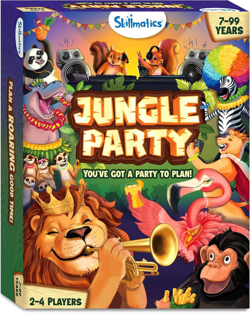 Skillmatics Card Game - Jungle Party, Fun Family Card Game of Strategy & Luck, Party Game, Gifts for Girls & Boys Ages 7, 8, 9 & Up...
