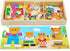 TOWO Wooden Bear Family Dress up Puzzle Box - Sorting and Matching Jigsaw Puzzle - Wooden Sorting Toys for 3 year old - Wooden Puzzles for 3 years...